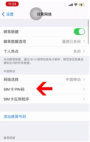 西流河镇苹果14维修网分享如何给iPhone14的SIM卡设置密码 