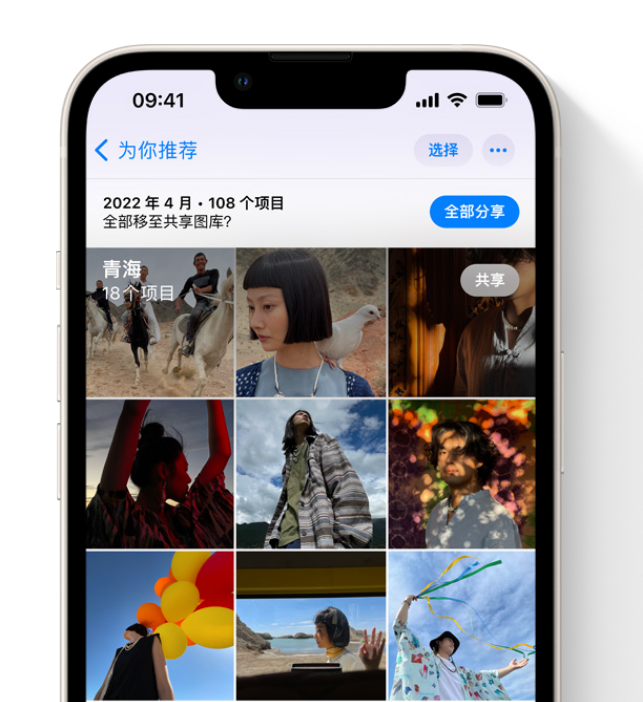 西流河镇苹果维修网点分享在 iPhone 上使用共享图库 