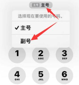 西流河镇苹果14维修店分享iPhone 14 Pro Max使用副卡打电话的方法 